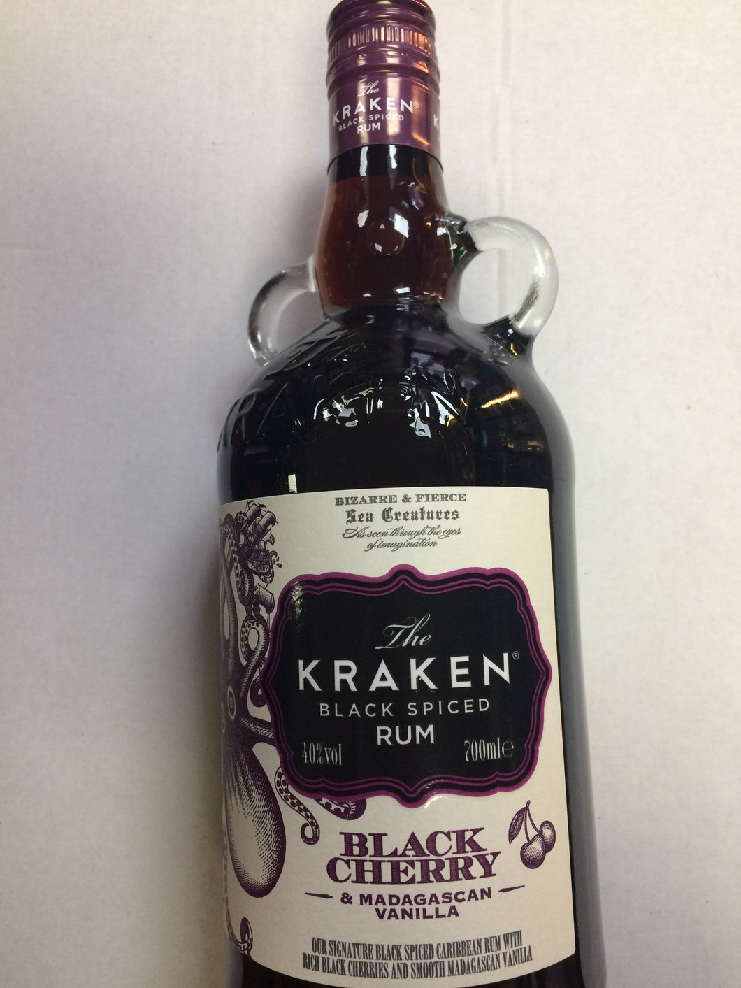 The Kraken Black spiced Rum. Black cherry & Madagascan Vanilla 70cl